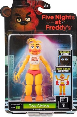 Five Nights at Freddy s Toy Chica 5'' Figur mit Jumpscare Funktion & GITD Augen