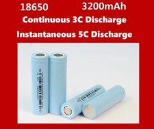 3.7V 3200mAh Rechargeable Flat Top Lithium Batteries Cell