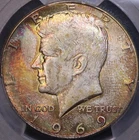 1969 D Kennedy Half Dollar PCGS MS64, Toned, FREE SHIPPING