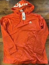 Adidas Sportswear Women's OVERSIZED HOODED SWEATSHIRT Orange NWT Large