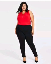 Inc Plus Size Skinny Leg Core Fashion Dress Pants Womens 22WP Mid Rise Black