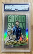 2024 Chrome Novak Djokovic Champion Auto Autograph Signed Card Rare PSA