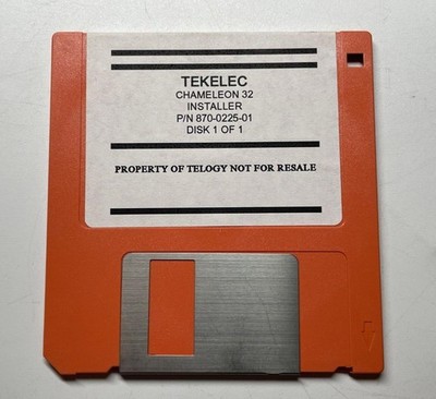 Tekelec 870-0225-01 Chameleon 32 Installer Floppy Disk