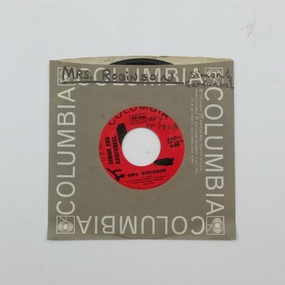 SIMON & GARFUNKEL Mrs. Robinson 444511 7'' 45rpm Vinyl VG+ Co Slv