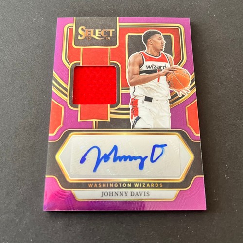2023-24 Panini Select Rookie Patch Auto Purple Johnny Davis /99 Wizards - Picture 1 of 2