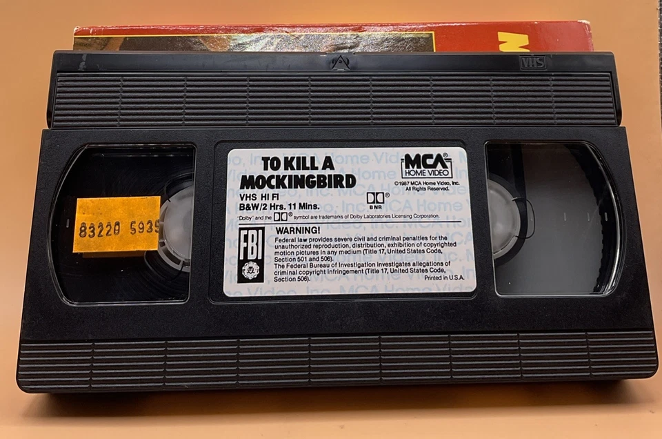 To Kill a Mockingbird VHS 1962, 1987 MCA Gregory Peck **Buy 2 Get 1 Free** - Image 3 of 3