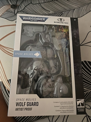 Warhammer 40,000 7''Action Figure Wave 7 Space Wolves Wolf Guard Artist Proof New