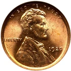 Lincoln Cent, 1920 NGC MS-65 Red! Lovely Copper Gem! Great Eye Appeal!