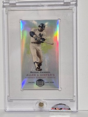 Reggie Jackson 2008 eTOPPS Allen & Ginter Yankee Stadium Tribute #955/1499 MLB