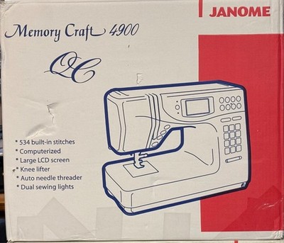 Janome Memory Craft 4900 QC Computerized Sewing & Quilting Machine - NIB
