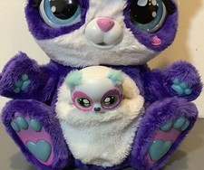 Peek-A-Roo, Interactive Panda-Roo Purple Panda Bear Plush Toy w Sounds with Baby
