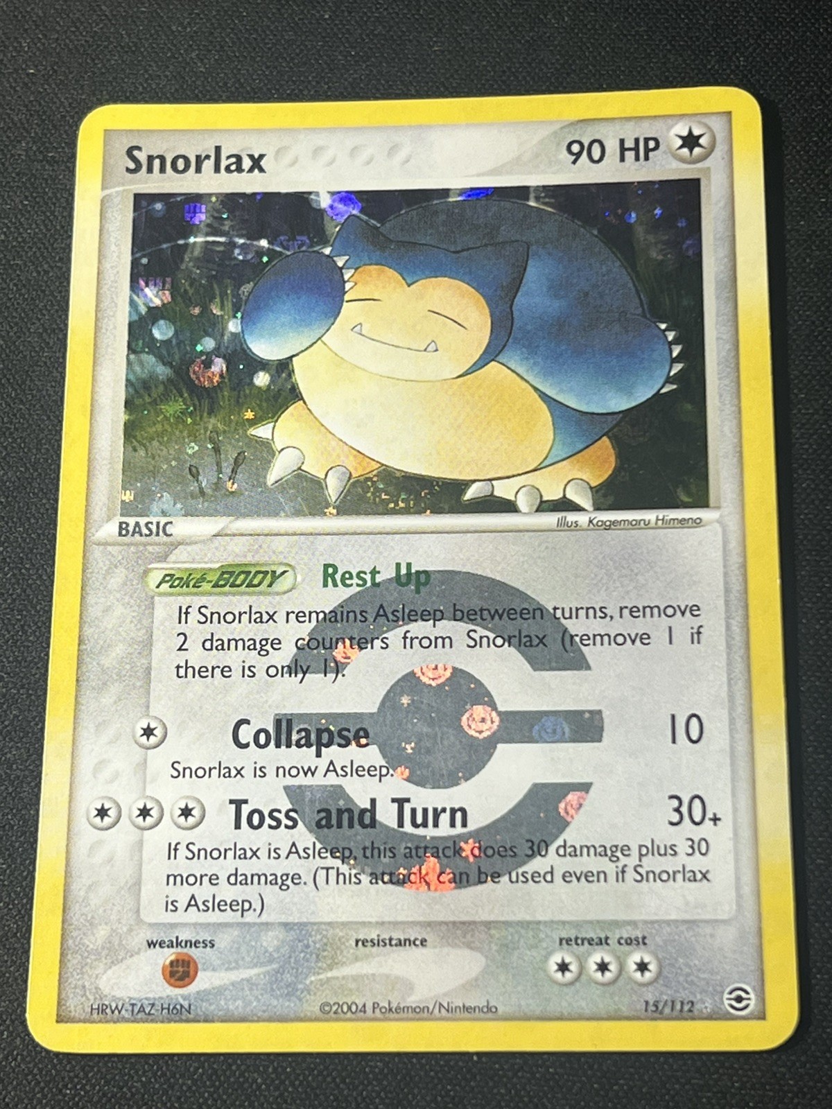 Snorlax 15/112 FireRed & LeafGreen Reverse Holo 2004 MP-