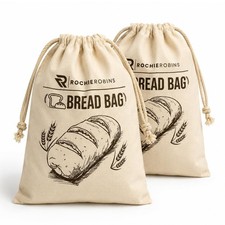 2 Pack Bread Bags for Homemade Bread Bags to Keep Bread Fresh, BPA Free TPU L...