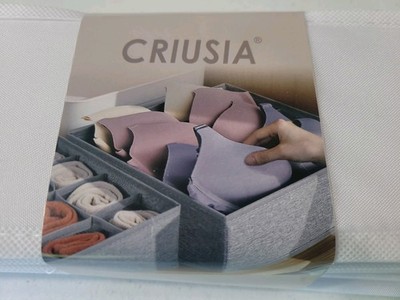 Drawer Divider Closet Organizer Box 3 Pack, Underwear Bra Socks Storage