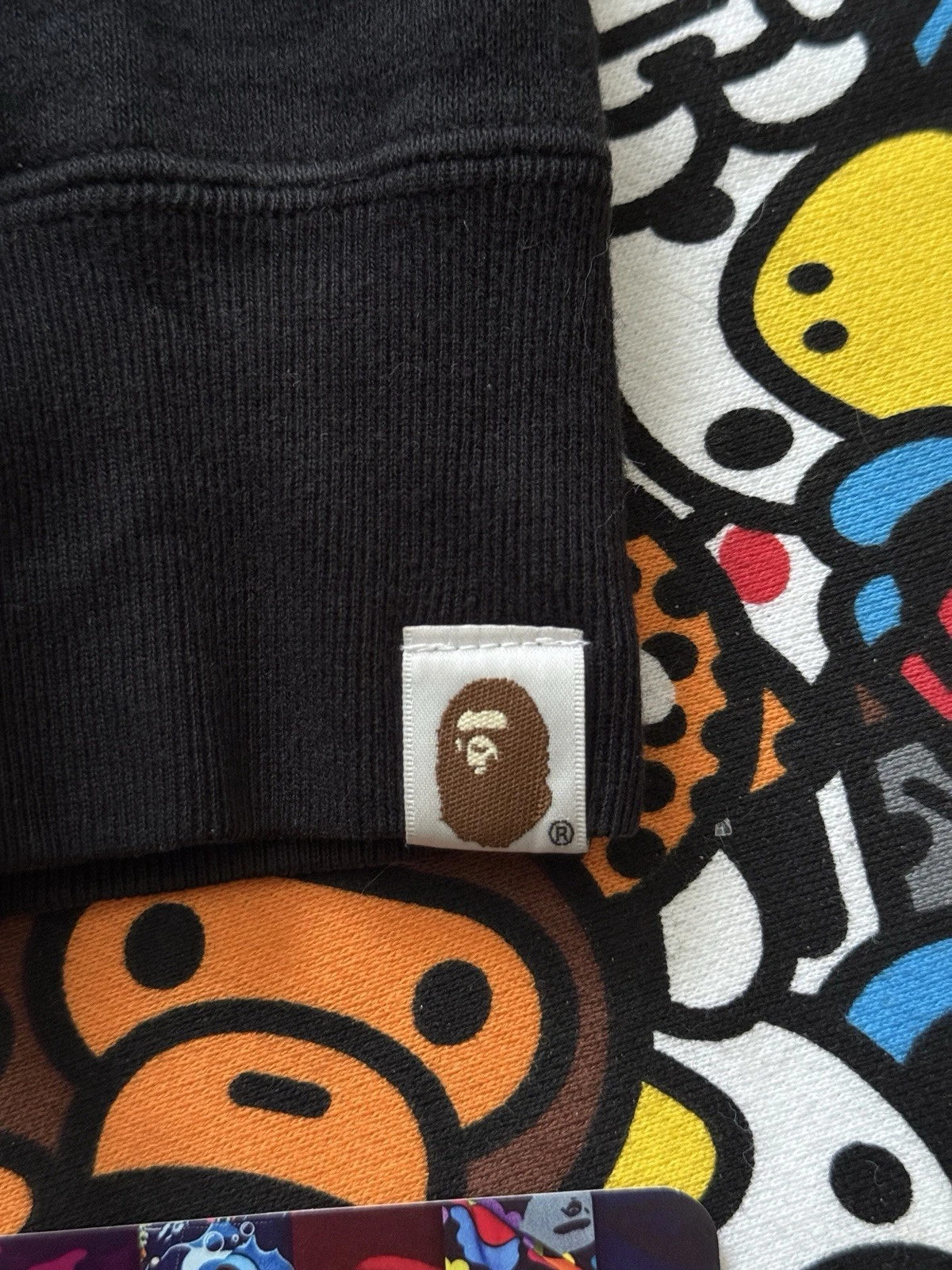 A BATHING APE (BAPE) Felpa con cappuccio A Bathing Ape nera mimetica tigre
