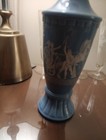 Jim beam Blue Greek Style Vase With Chariot 12", Vintage — photo 2
