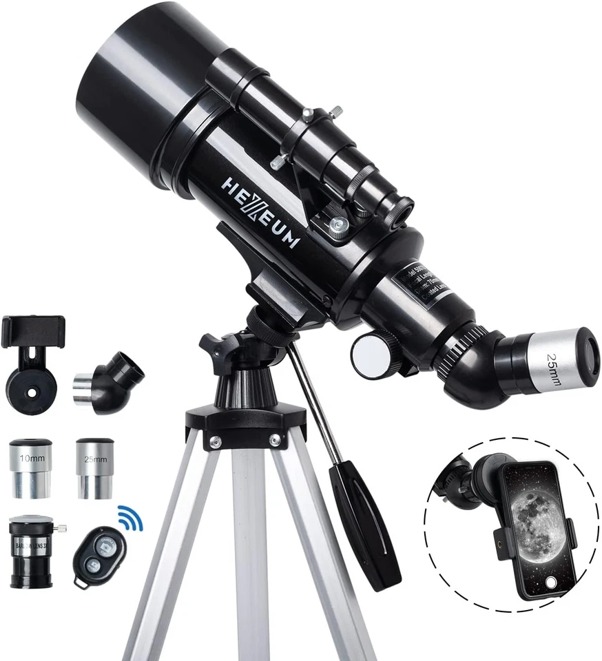 Compact 70mm Telescope for Stargazing - Phone Adapter Incl. - Image 3 of 4