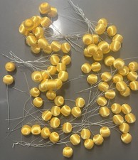 70 Satin Spun Silk Sheen Christmas Mini Balls Picks Ornaments Floral