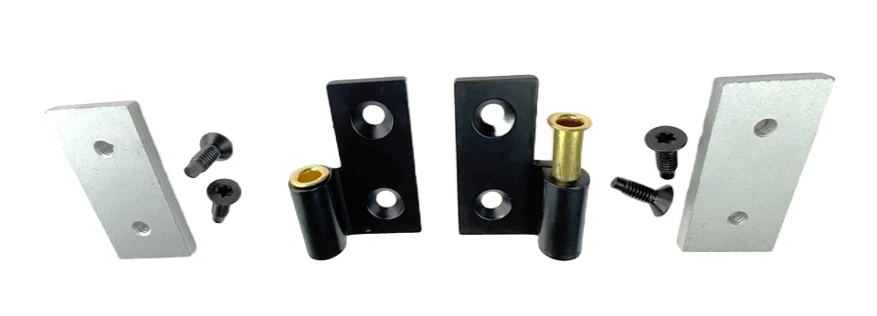 Suporte de dobradiça de porta inferior e placas de apoio + forros de pinos para Jeep CJ7 1976-1986 - Imagem 2 de 4