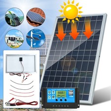 12V Solar Panel Kit 30W Battery Charger For Boat Camping Caravan RV Trailer