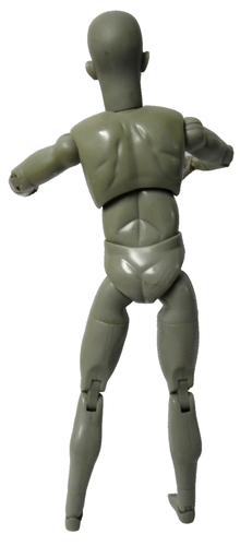 Grey Posable Body Art Action man Model 1/6 Scale 12" tall - Picture 2 of 7