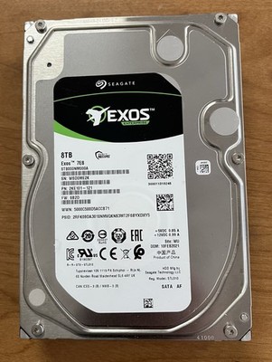 NOT WORKING'' SEAGATE EXOS 7E8 ST8000NM000A 8TB 7200RPM 3.5IN 4KN SATA