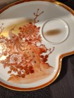 2 red and gold hand-painted mark on a Kutani Japanese snack plate No Cups — photo 6