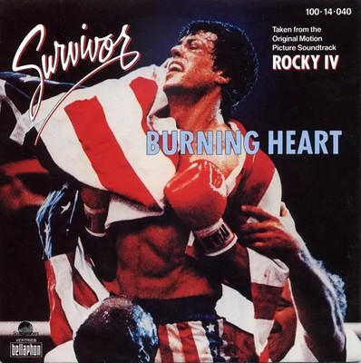 Survivor Burning Heart Vinyl Single 7inch NEAR MINT Bellaphon
