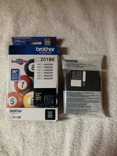 New Genuine Brother LC201 Black Ink Cartridges MFC-J480DW MFC-J485DW