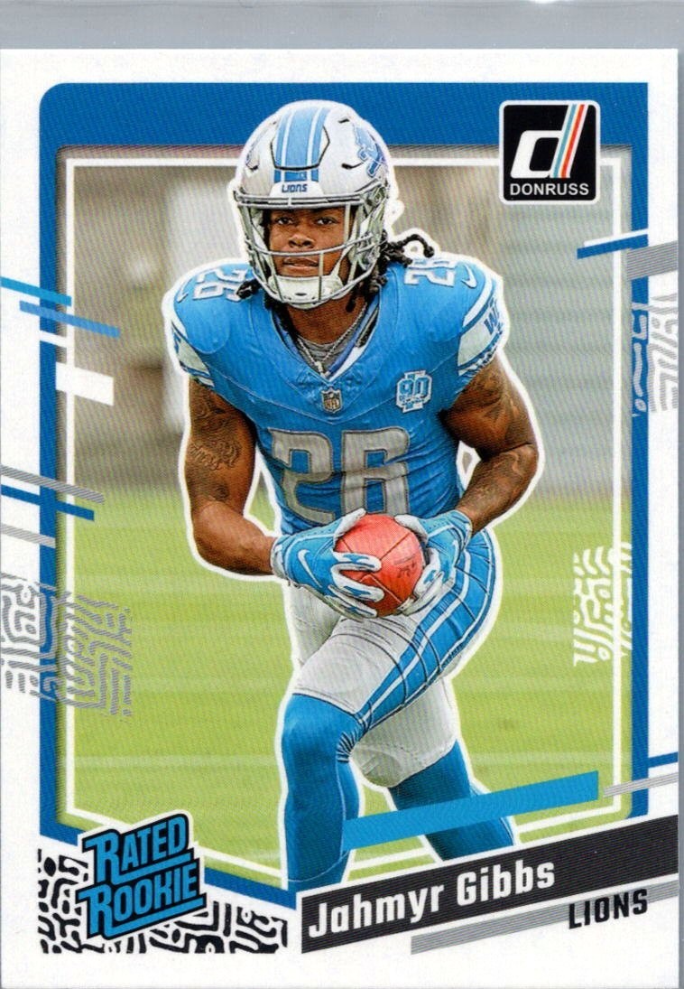 Jahmyr Gibbs 2023 Panini Donruss - Rated Rookie #331 (RC) Detroit Lions