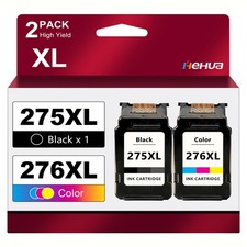 2 Pack PG-275XL CL-276XL Ink Cartridges For C...