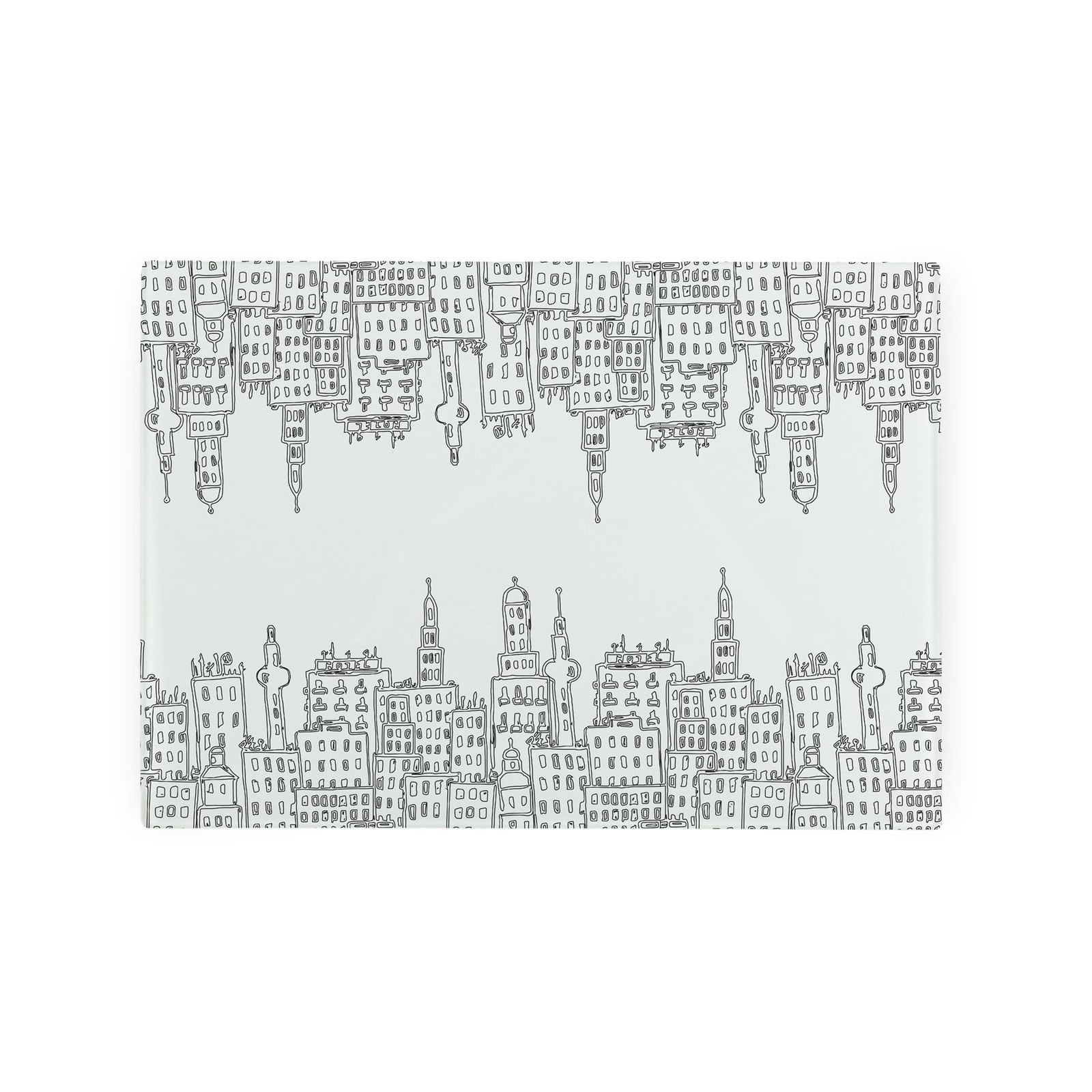 Cityscape Kitchen Gifts - Urban Black & White Smooth Glass Worktop Saver