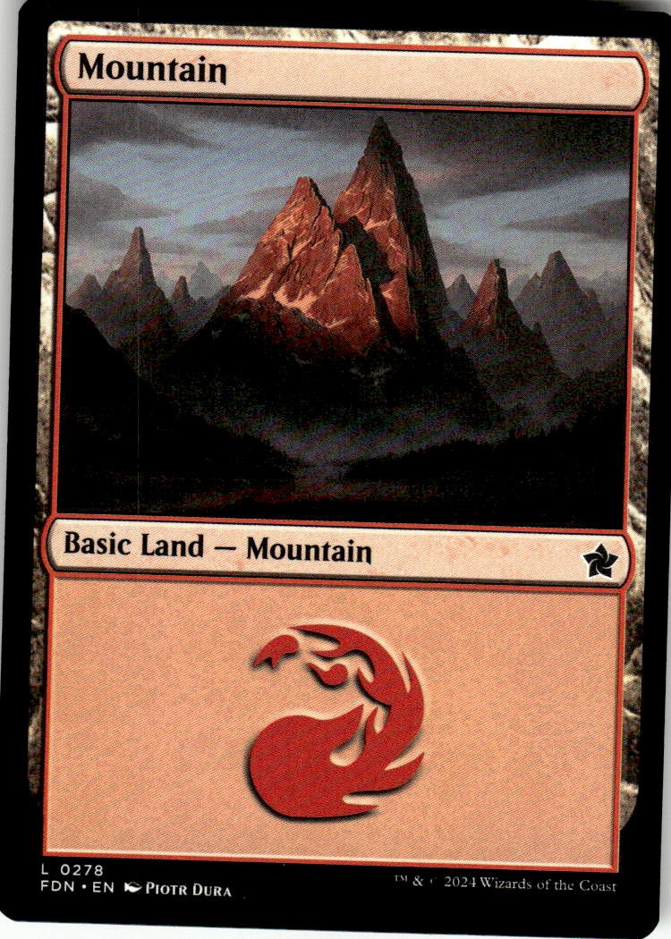 Mountain (0278) 278 Land Foundations Magic: The Gathering Near Mint