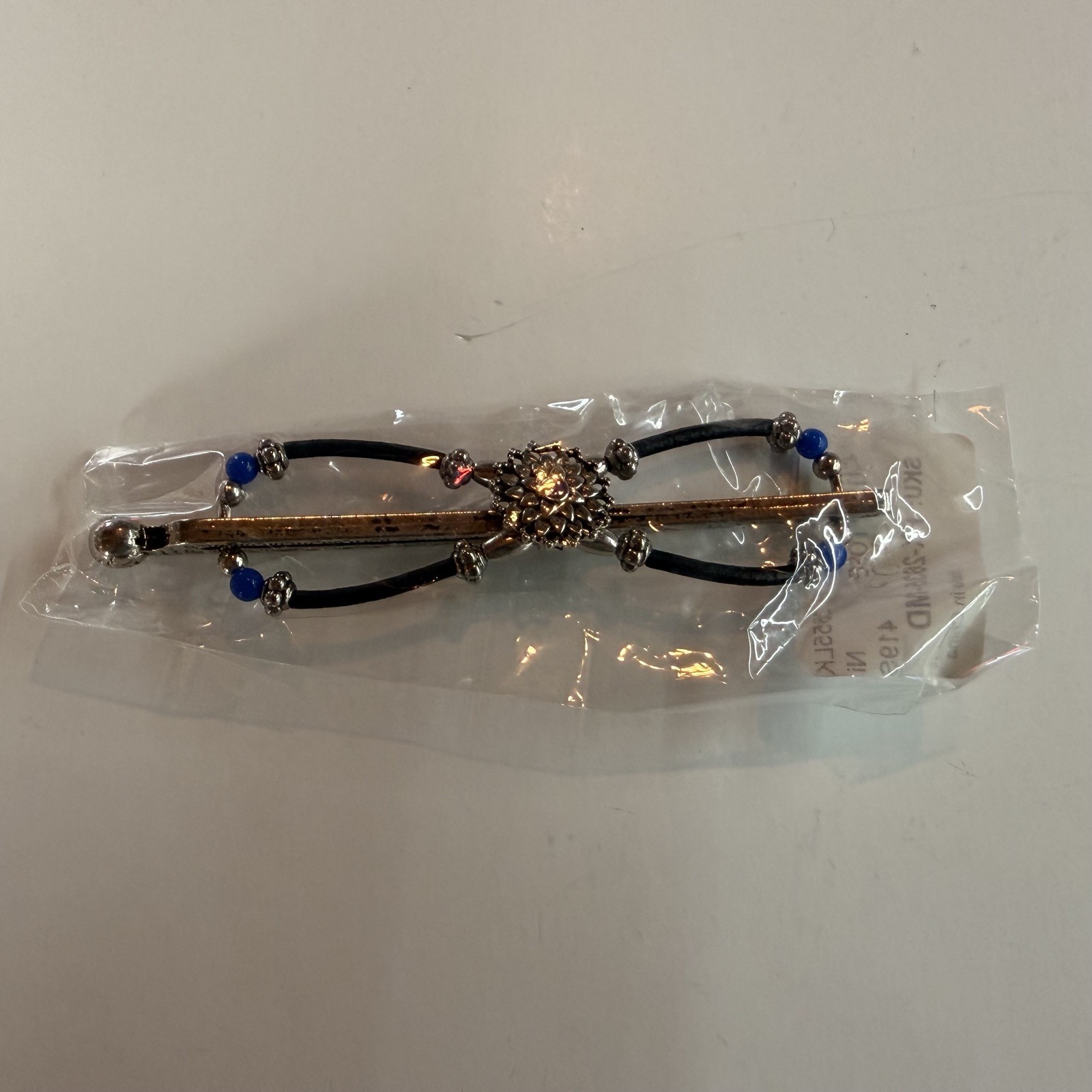 Lilla Rose, Blue, Silver and Black, Hair Clip, Medium Size