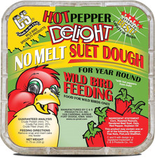 Hot Pepper Delight No Melt Suet Dough 11.75 Ounces, 8 Pack