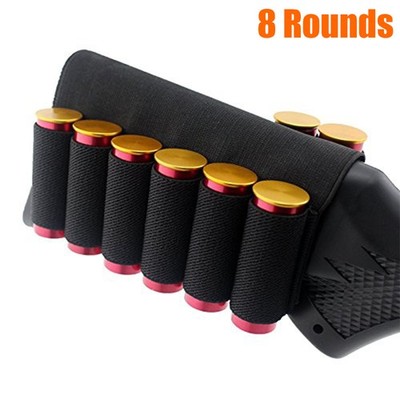 2XTactical 8 Round Shotgun Shell Holder Buttstock Holder for 12/20 Ga Ammo Pouch