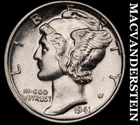 1941 Mercury Dime- Silver- Choice Gem Brilliant Unc+++ Luster No Reserve #J5357