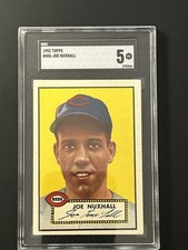 1952 Topps #406 JOE NUXHALL SGC 5 Super Clean High Number REDS