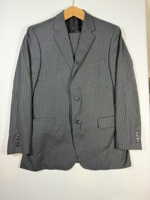 Andrew Fezza slick 2-pc Suit Mens 2 Button Jacket And Pants 44L pinstripe