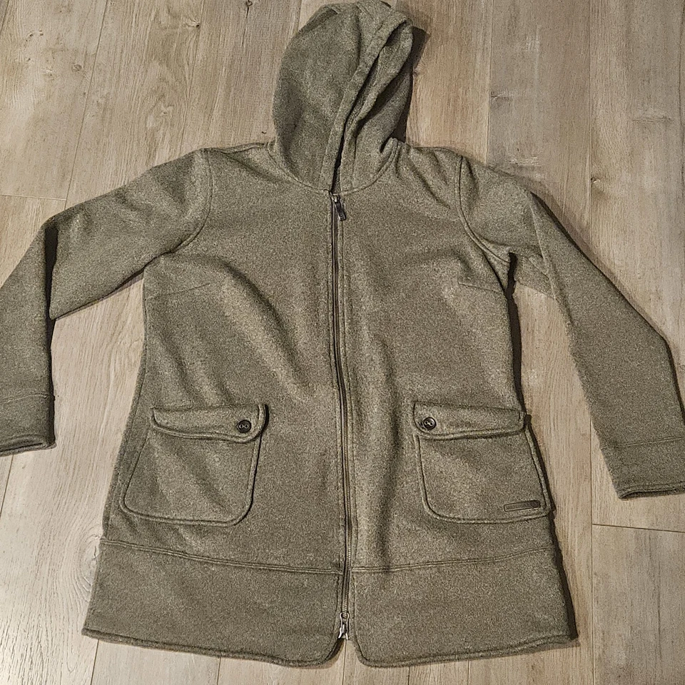 Merrell Jacket Hoodie Mens Extra Large Green Zip Up Long Sleeve RN 119414  - Image 2 of 4