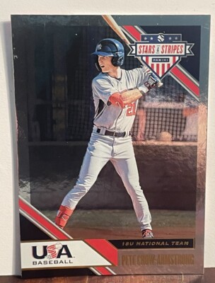PETE CROW ARMSTRONG 2020 PANINI STARS AND STRIPS #45 18U NATIONAL TEAM Free Ship