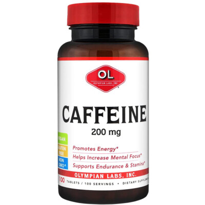 Olympian Labs Caffeine 200mg 100 Tablets