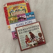 Lot of 3 Children's Books Hardcover  Paperback Crafts Seasons Cake Pops