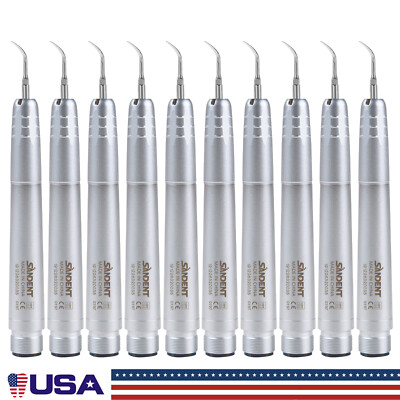 US NSK Style Dental Ultrasonic Air Perio Scaler Handpiece Hygienist 2Hole+3 Tips