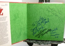 All Things Wizard of Oz SIGNED BY 3 MUNCHKINS Marin Pellegrini Slover