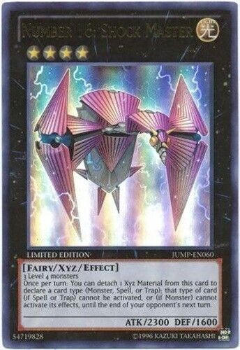 *** NUMBER 16: SHOCK MASTER *** ULTRA RARE MAGAZINE PROMO JUMP-EN060 YUGIOH! - Picture 1 of 1