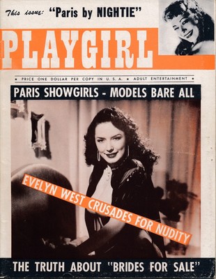 PLAYGIRL Evelyn west 1956 al Charles TEMPEST vintage pinup magazine