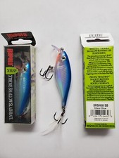 BLUE(3)+Albino(3) Rapala X-RAP SHAD(Rare 3-1/8")(XRSH-08) NEW (LOT of 6))