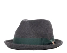 Goorin Bros Charlestowne Wool Pork Pie Fedora Hat Charcoal 100-0123-CHA