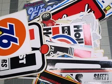 vtg 1960s 1970s Auto Racing Hot Rod sticker - Wynns 76 Edelbrock Hastings +